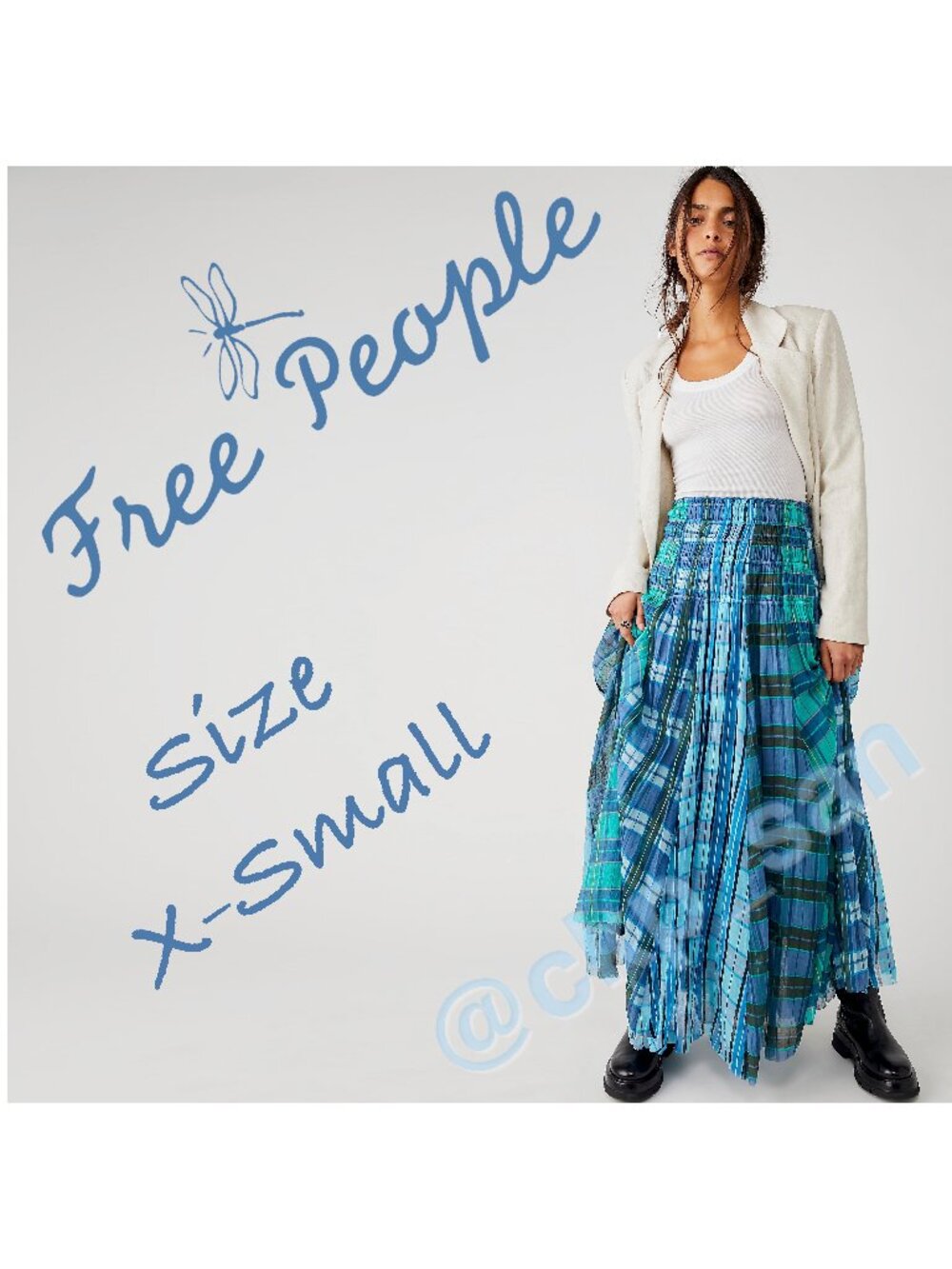 NWOT Free People Lausanne Maxi Skirt Sz XS